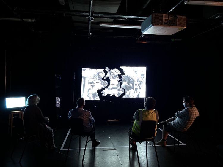 Video Designer and Programmer, Rhyddid, Silk St Tech Lab, 2022 Photo by Ryan Samuel Davies